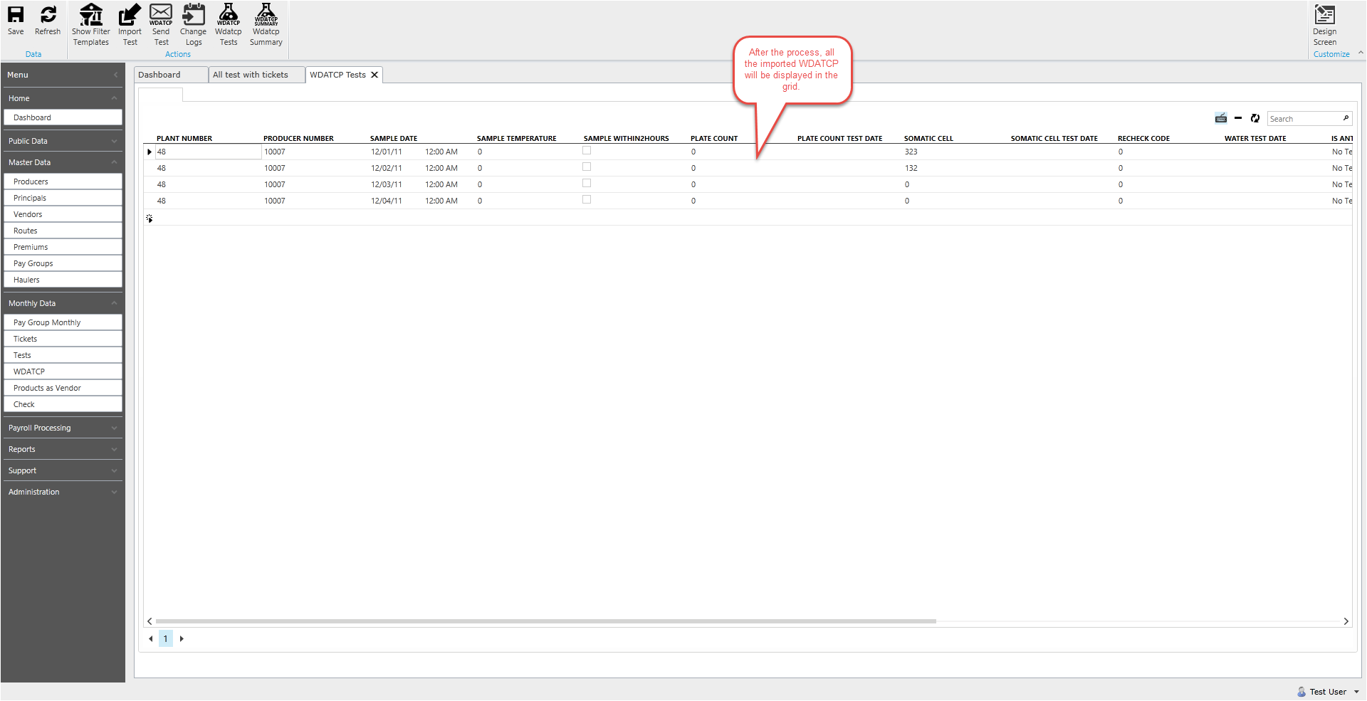 How to process and send WDATCP – TotalMilk