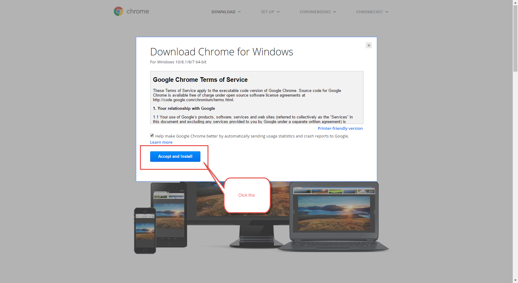how to update google chrome browser in windows 7